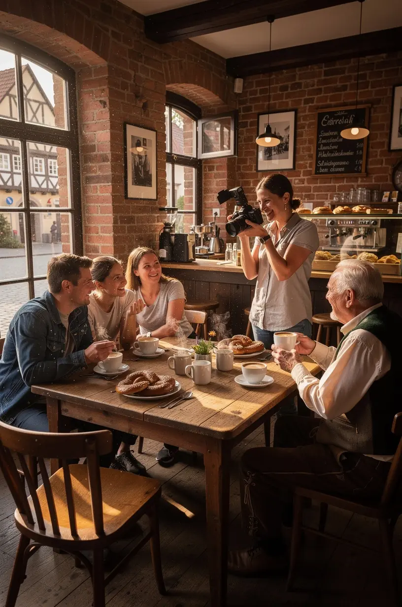 Detailaufnahme einer kunstvoll verzierten Schlossfassade im klassischen deutschen Stil